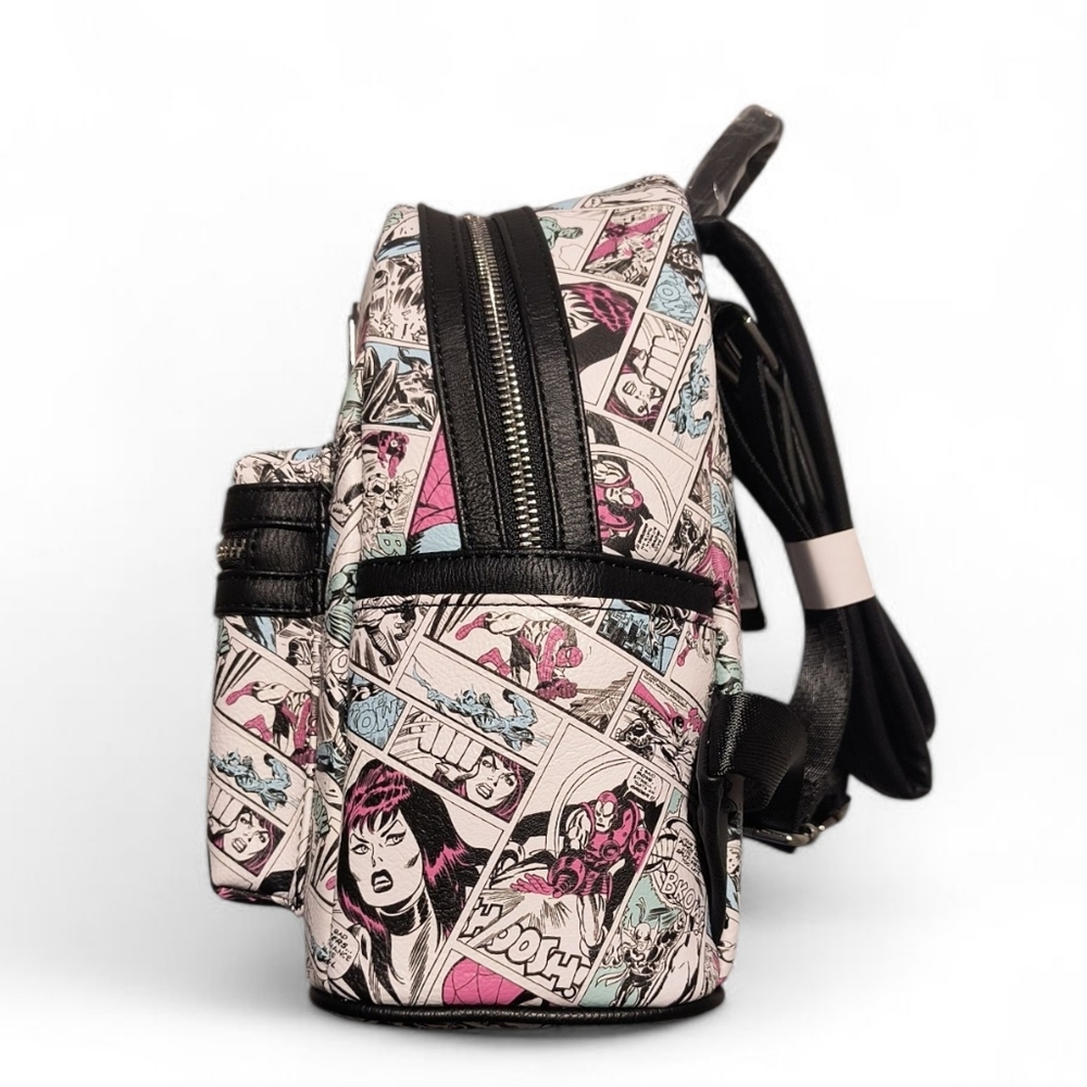 Loungefly Marvel Retro Comics Allover Print Backpack - Picture 3 of 7